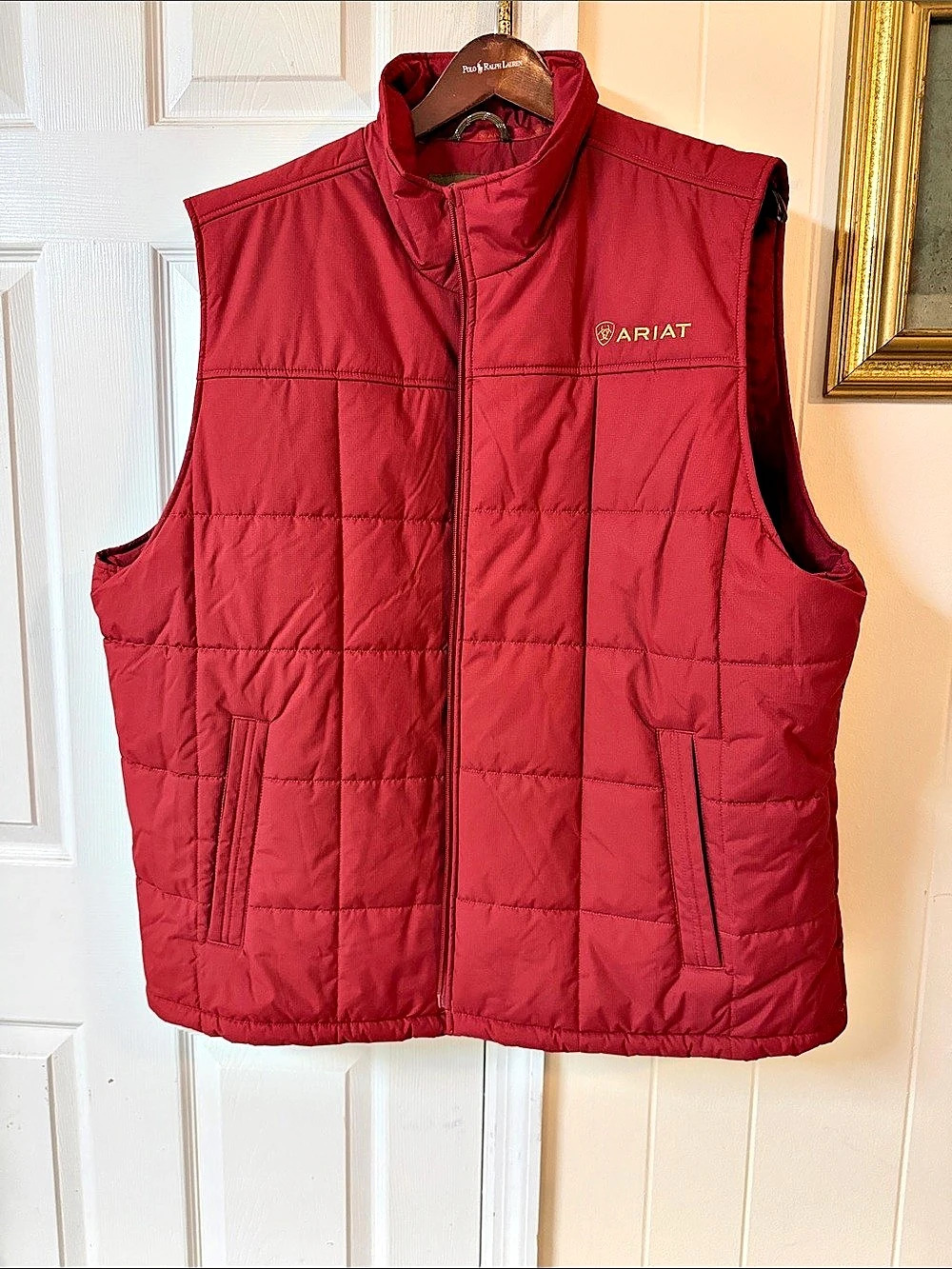 Ariat Crius Insulated Vest Men's Quilted Red Rust 3XL